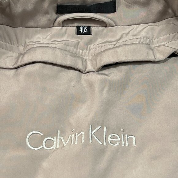 Calvin Klein Overcoat Mens 40 S Removable Quilted Lining Jacket Trench Coat - Picture 2 of 14